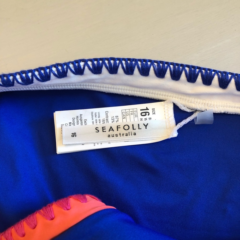 Seafolly Australia Embroidered  Bikini Bottom NWOT - Picture 3 of 5